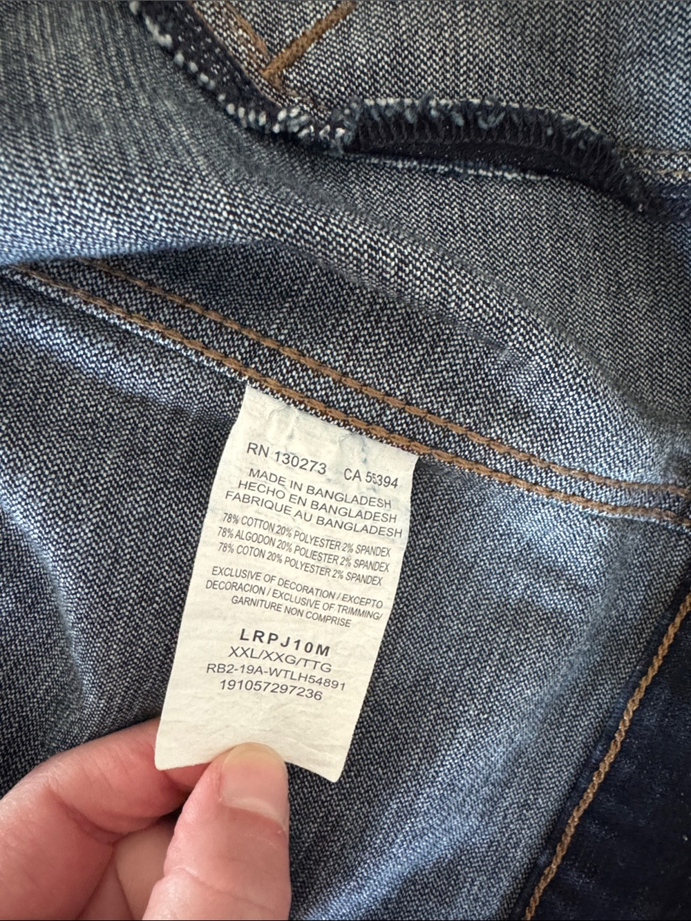 Wrangler Dark Blue Denim Shirt Jacket - Picture 2 of 2